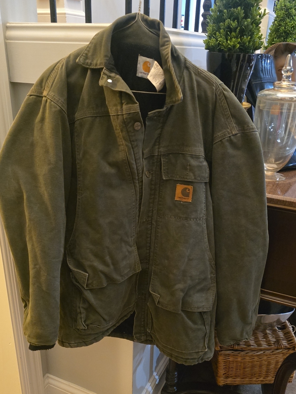 Vintage 90s moss green made in the usa carhartt